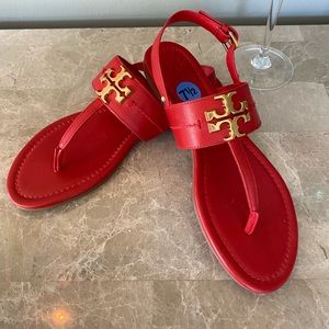 Brand New Red Tory Burch Sandals